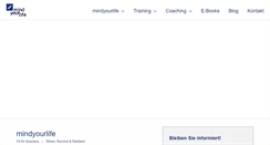 Desktop Screenshot of mindyourlife.de