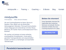 Tablet Screenshot of mindyourlife.de